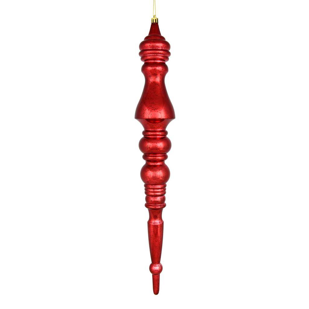 20" Wine Mercury Finial Ornament 1