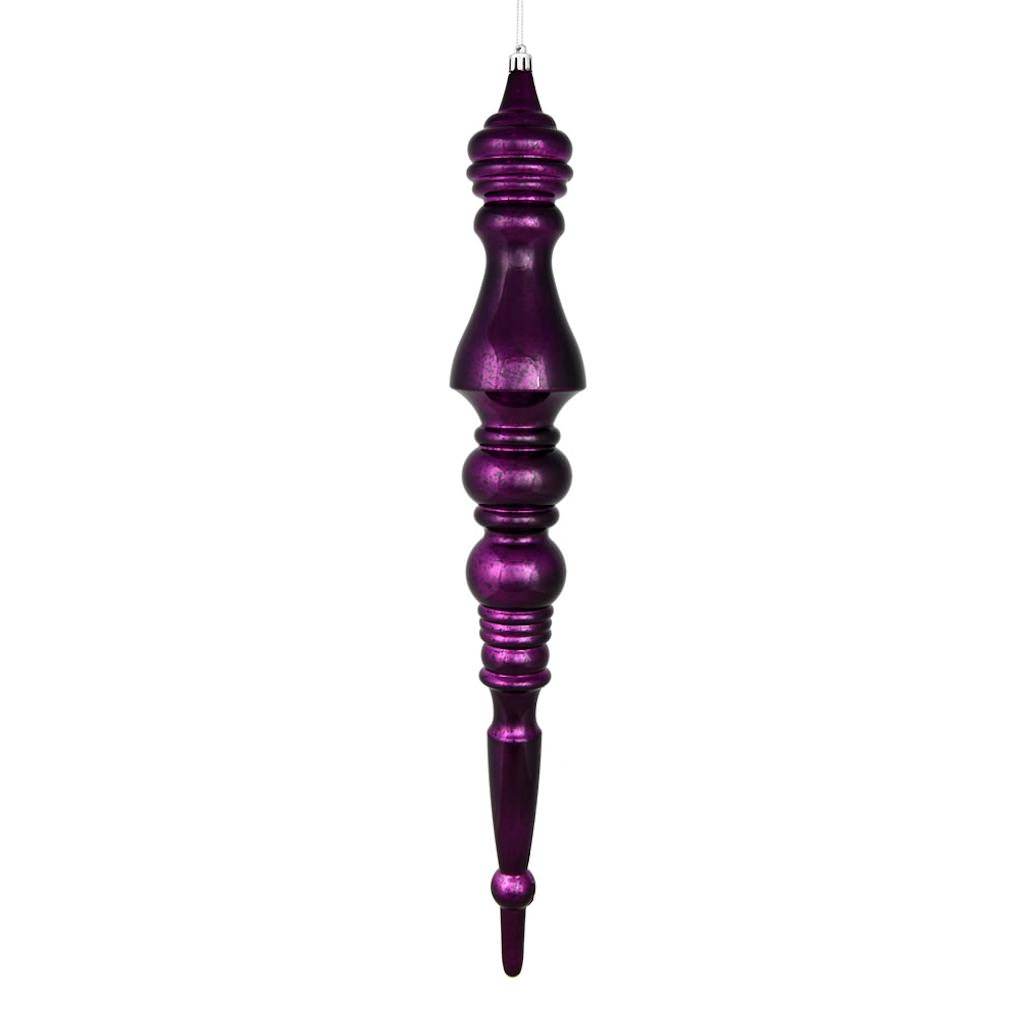 20" Plum Mercury Finial Ornament 1