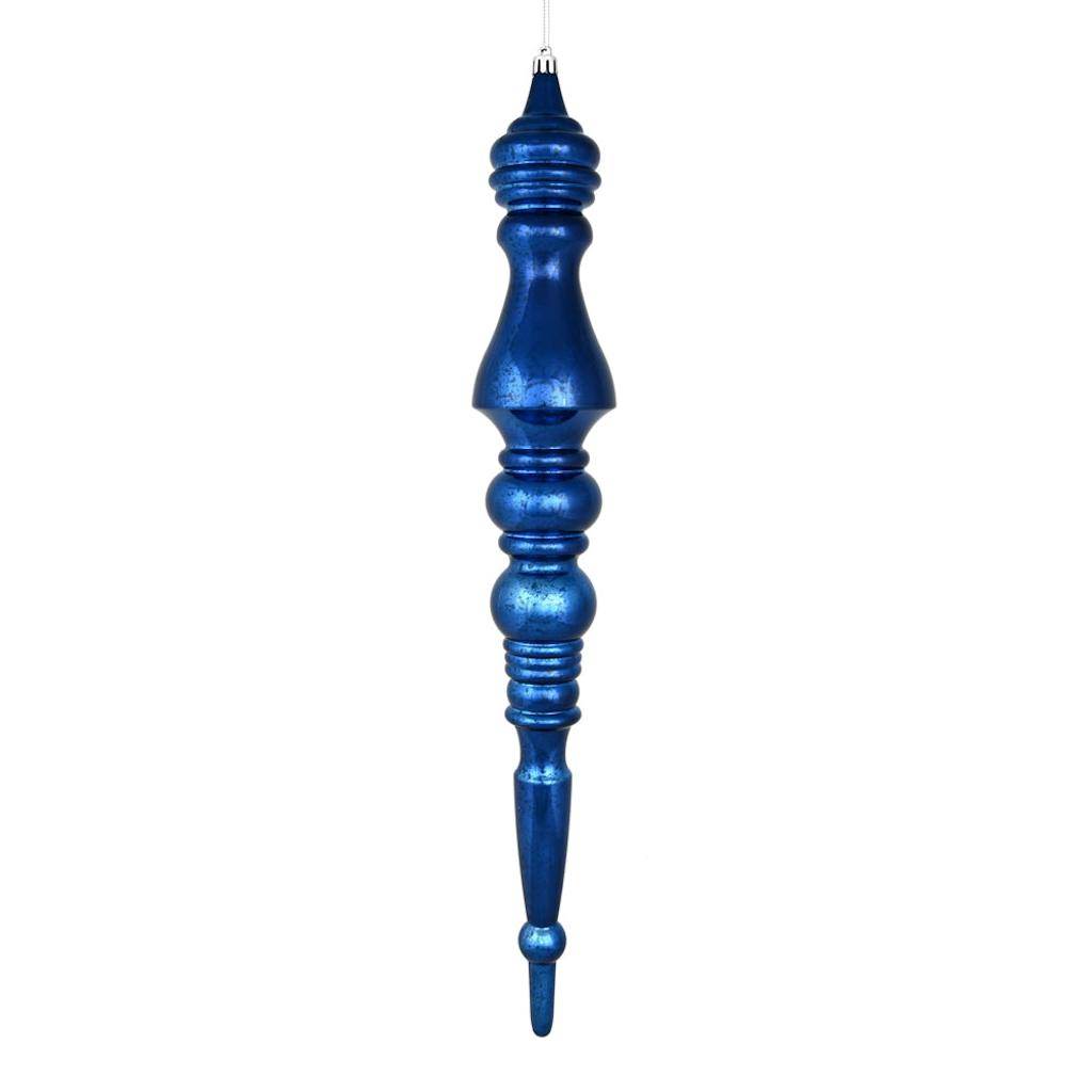 20" Midnight Blue Mercury Finial Ornament 1