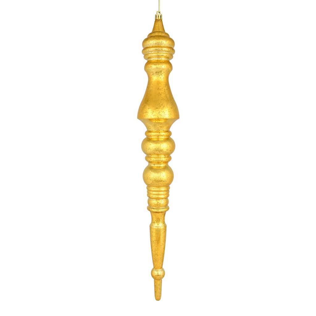 20" Honey Gold Mercury Finial Christmas Ornament 1