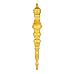 20" Honey Gold Mercury Finial Christmas Ornament 1