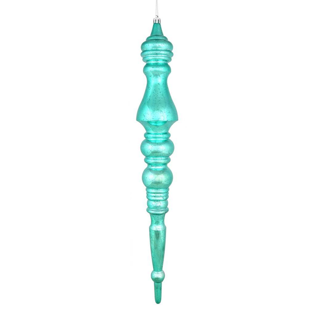 20" Teal Mercury Finial Ornament 1