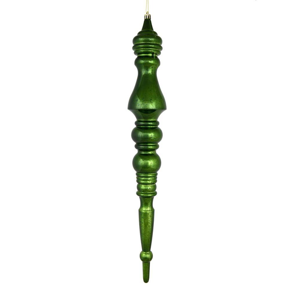 20" Moss Green Mercury Finial Ornament 1