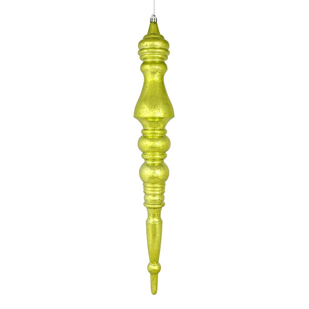 20" Lime Mercury Finial Ornament 1
