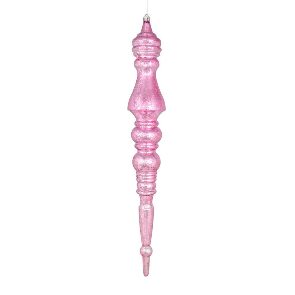 20" Pink Mercury Finial Ornament 1