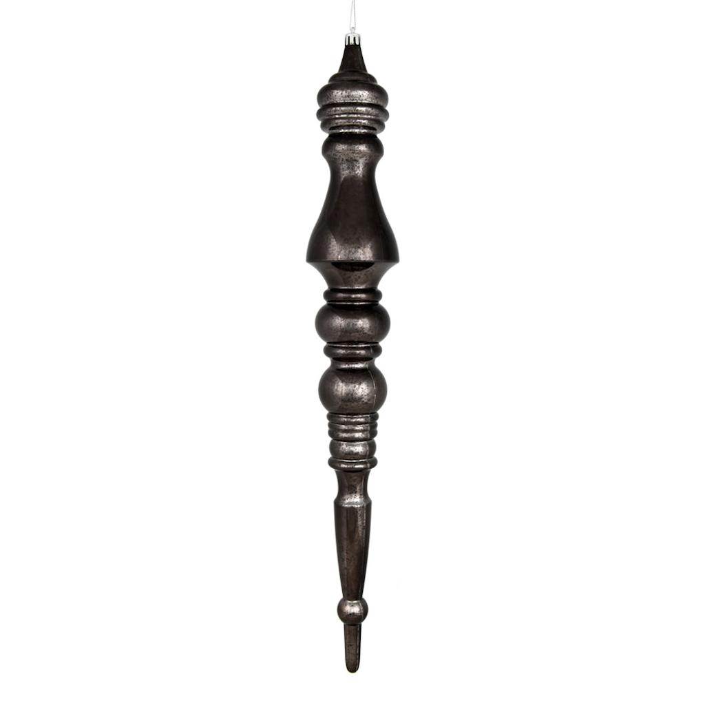 20" Gunmetal Mercury Finial Ornament 1
