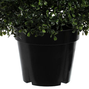 5' Artificial Potted Boxwood Cone 2