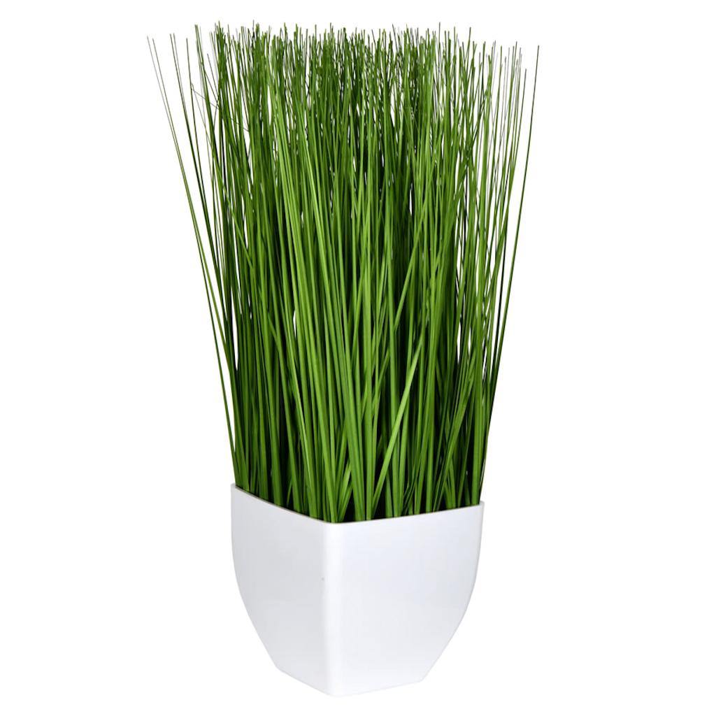 16.5" Artificial Green Potted Grass 1