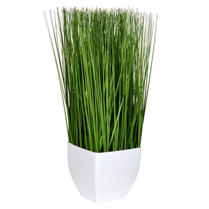 16.5" Artificial Green Potted Grass 1