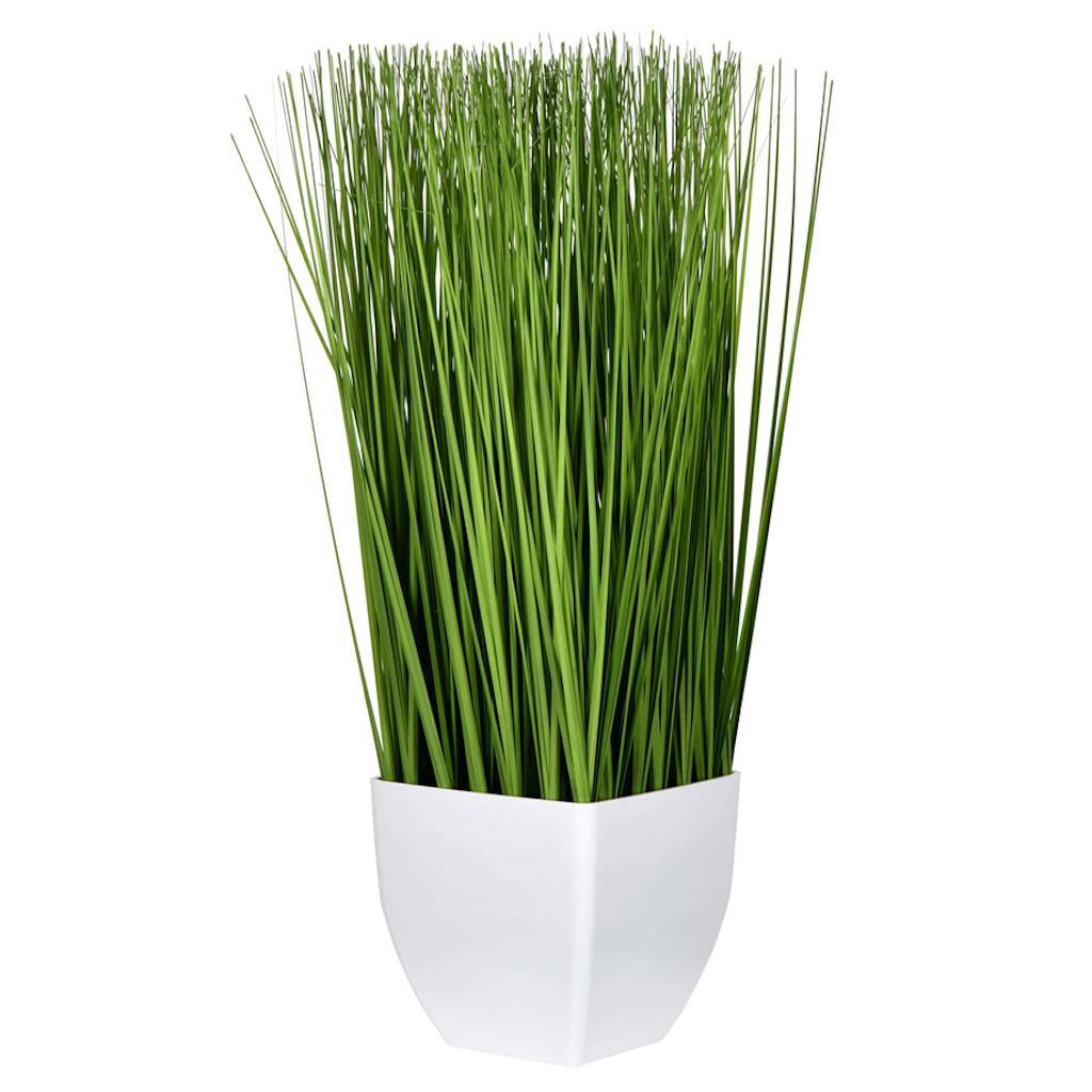 22.5" Artificial Green Potted Grass 1