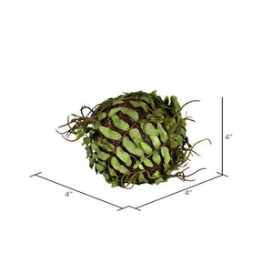 4" Artificial Green Boston Fern Ball (3 pack) 2