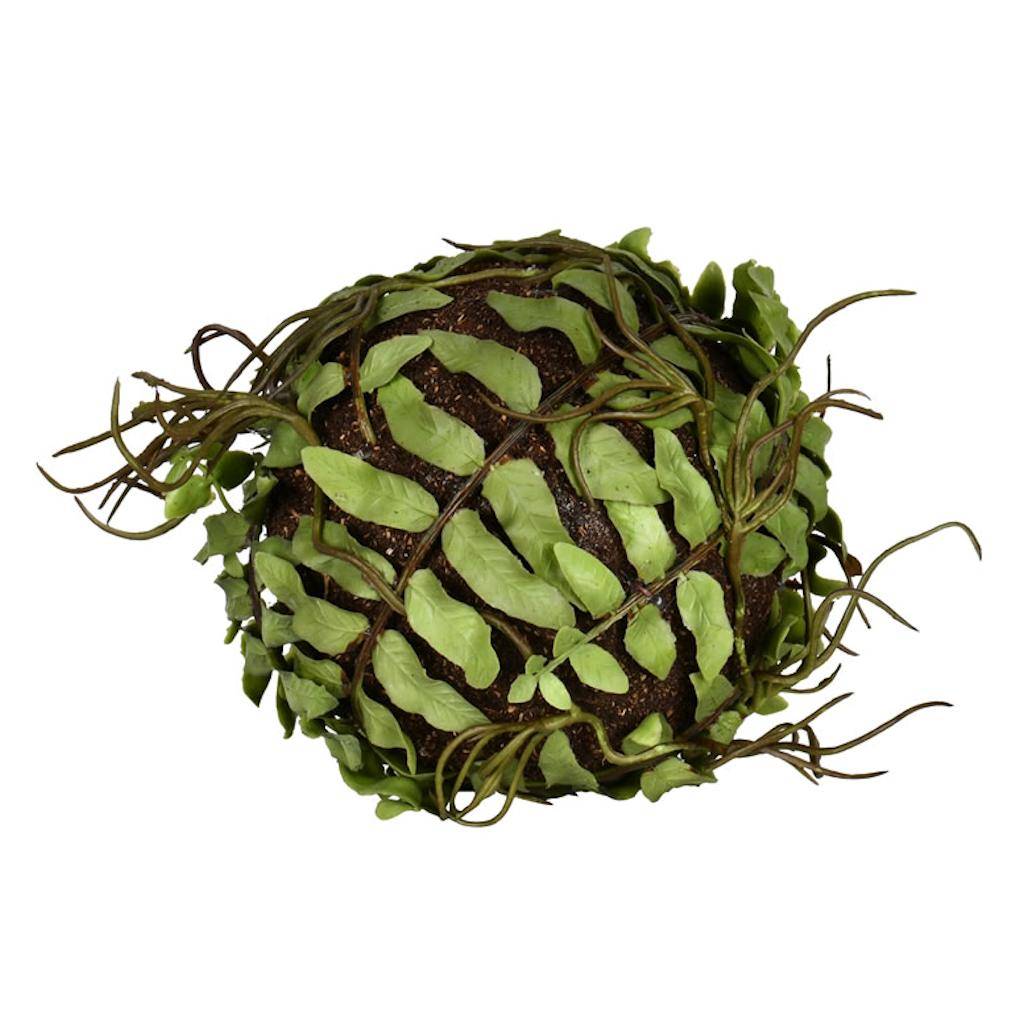4" Artificial Green Boston Fern Ball (3 pack) 1