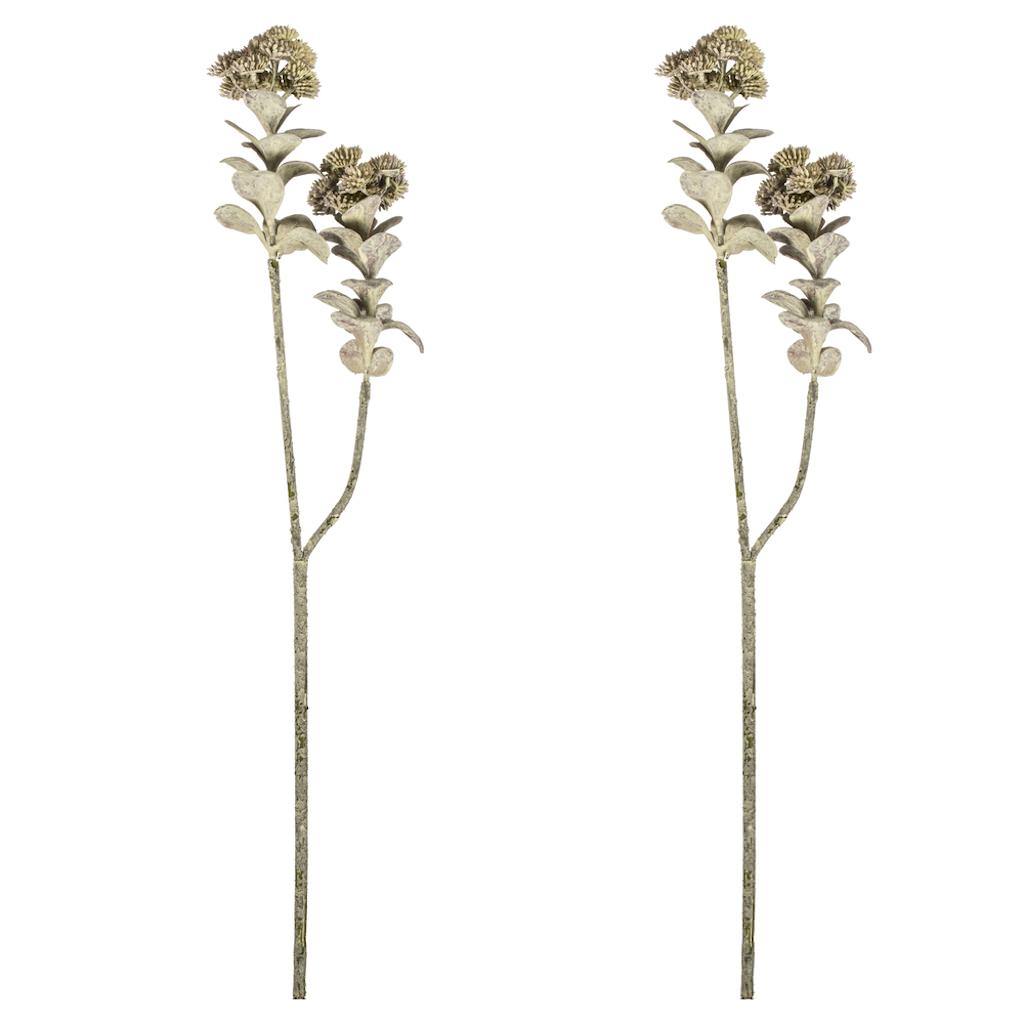 22" Artificial Dark Green Sedum Spray (2 pack) 1