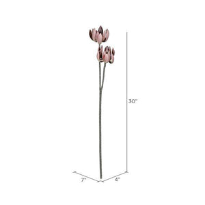 30" Artificial Rust Brown Echeveria Spray 2