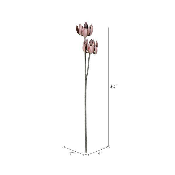 30" Artificial Rust Brown Echeveria Spray 2