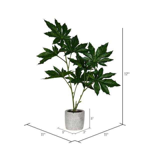 17" Artificial Green Potted Papaya 2