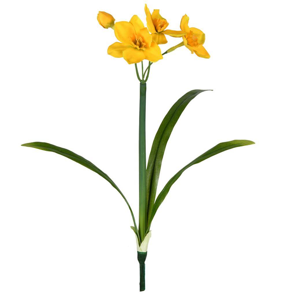 13" Artificial Yellow Narcissus Spray (3 pack) 1