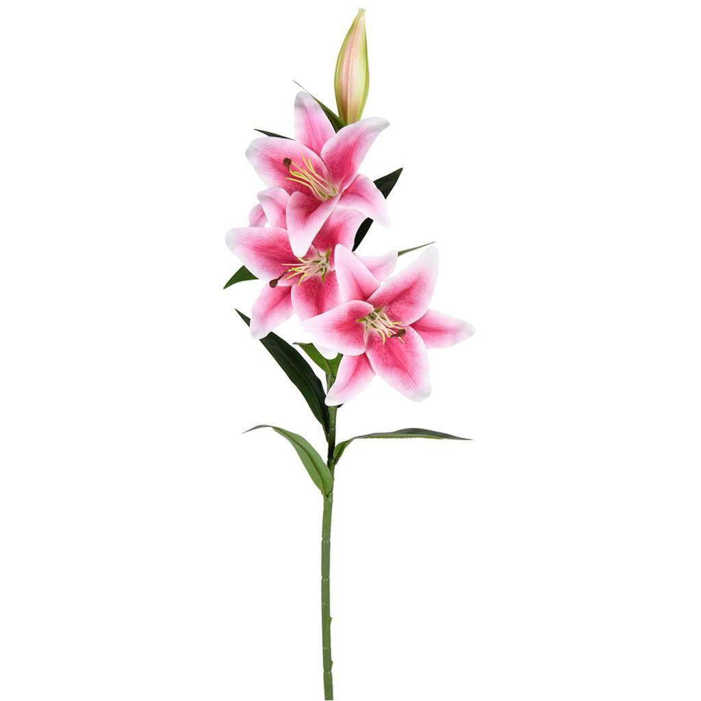 36" Artificial Pink Lily Spray (2 pack) 1