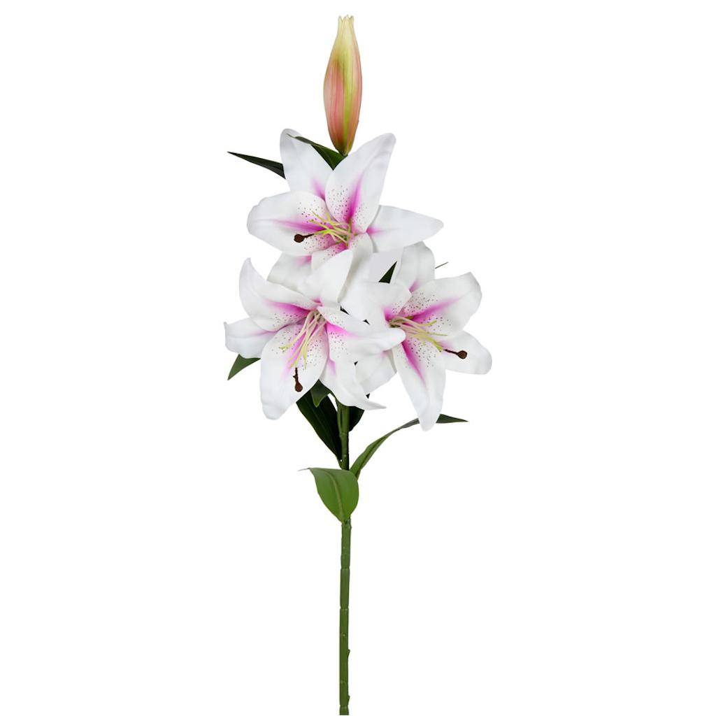 36" Artificial Pink Lily Spray (2 pack) 1
