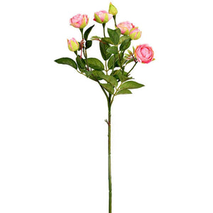 20.5" Artificial Pink Tea Rose Spray (3 pack) 1