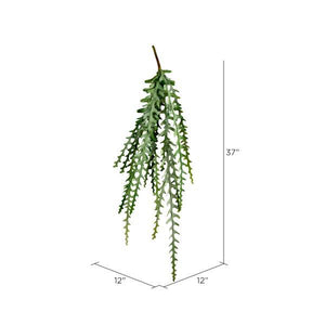 37" Artificial Green Fern Bush 2