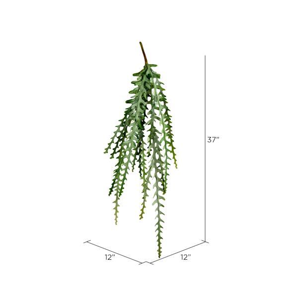 37" Artificial Green Fern Bush 2