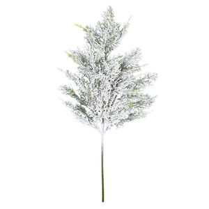 27" Artificial Snowy Cedar Spray 1