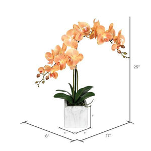 25" Artificial Coral Phalaenopsis in Pot 2