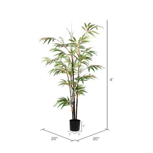 4' Artificial Potted Black Japanese Bamboo Tree 2