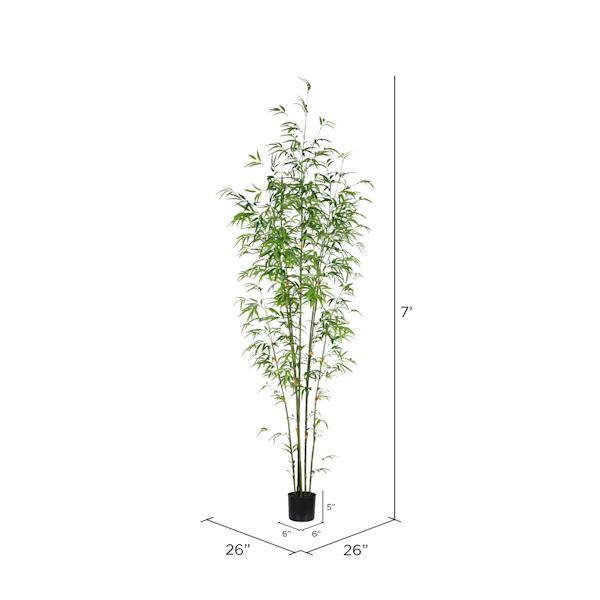 7' Artificial Potted Mini Bamboo Tree 2