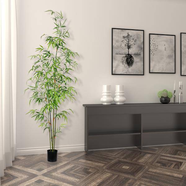 7' Artificial Potted Mini Bamboo Tree 3