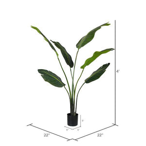 4' Potted Artificial Travelers Palm Tree 2