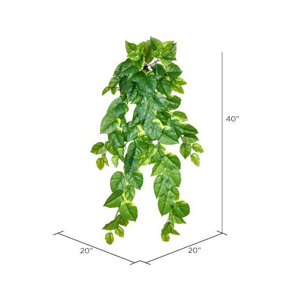 40" Artificial Pothos Hanging Bush 2