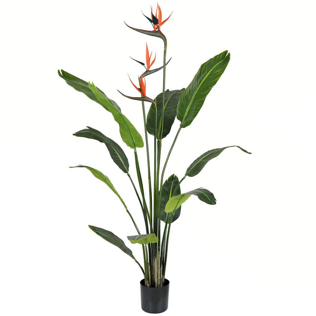 4' Potted Artificial Bird of Paradise Palm Tree 1