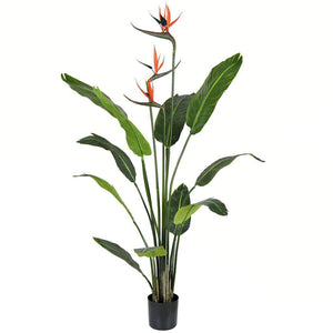 4' Potted Artificial Bird of Paradise Palm Tree 1