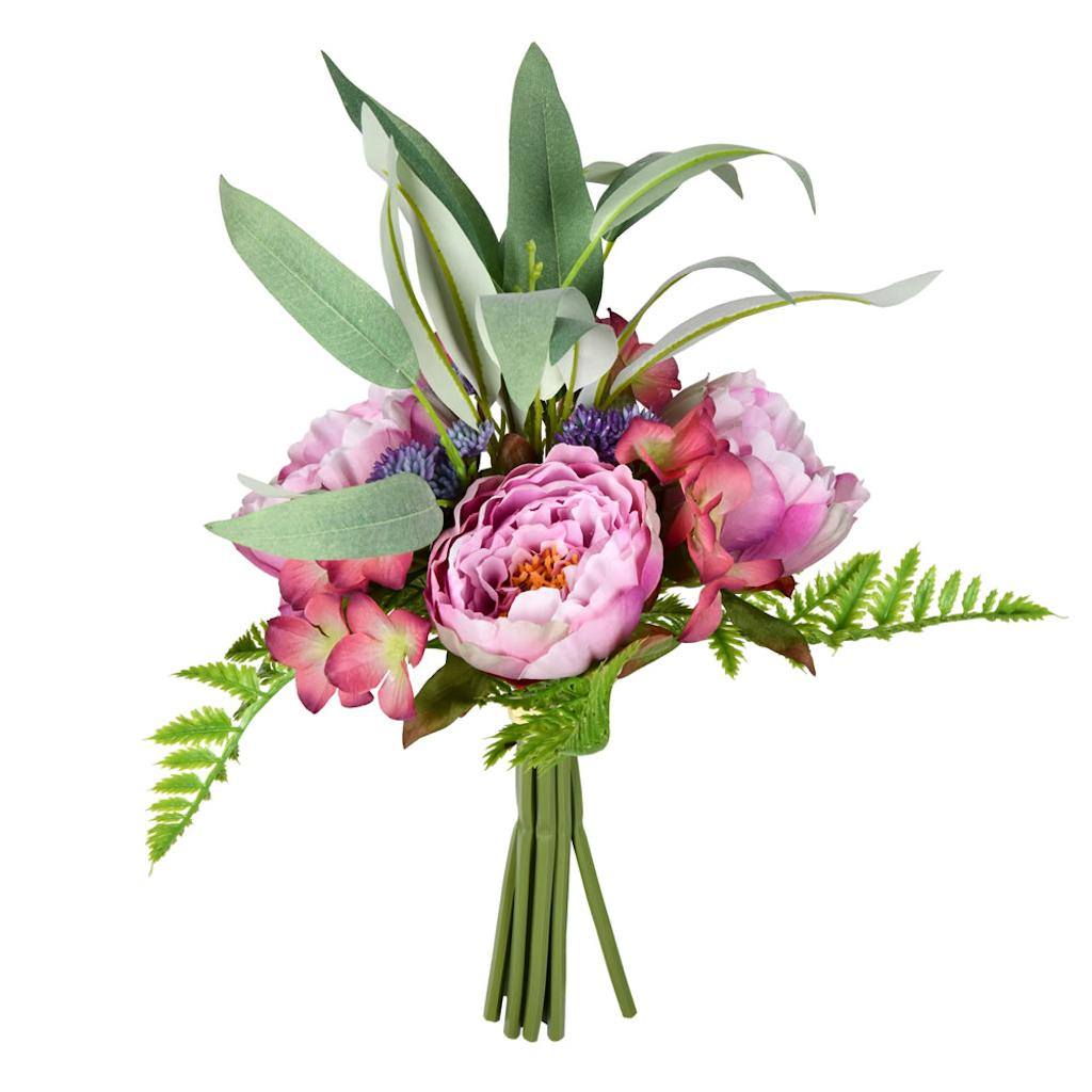 14" Artificial Purple Peony Bouquet (2 pack) 1