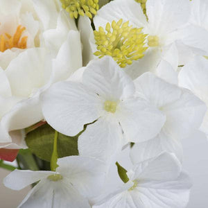 14" Artificial White Peony Bouquet (2 pack) 2