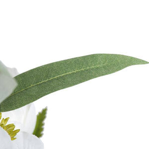 14" Artificial White Peony Bouquet (2 pack) 4
