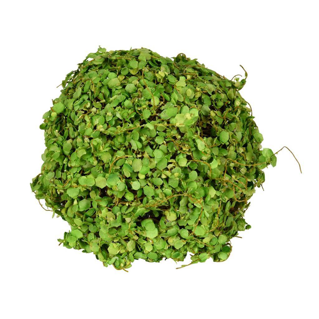 6" Artificial Green Mini Leaves Ball (2 pack) 1