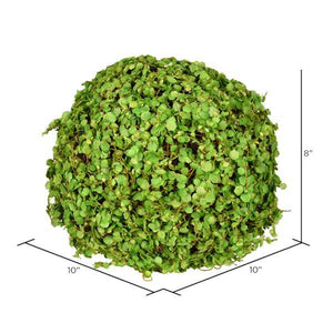 8" Artificial Green Mini Leaves Ball 2