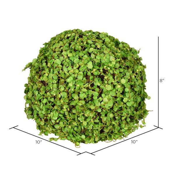 8" Artificial Green Mini Leaves Ball 2