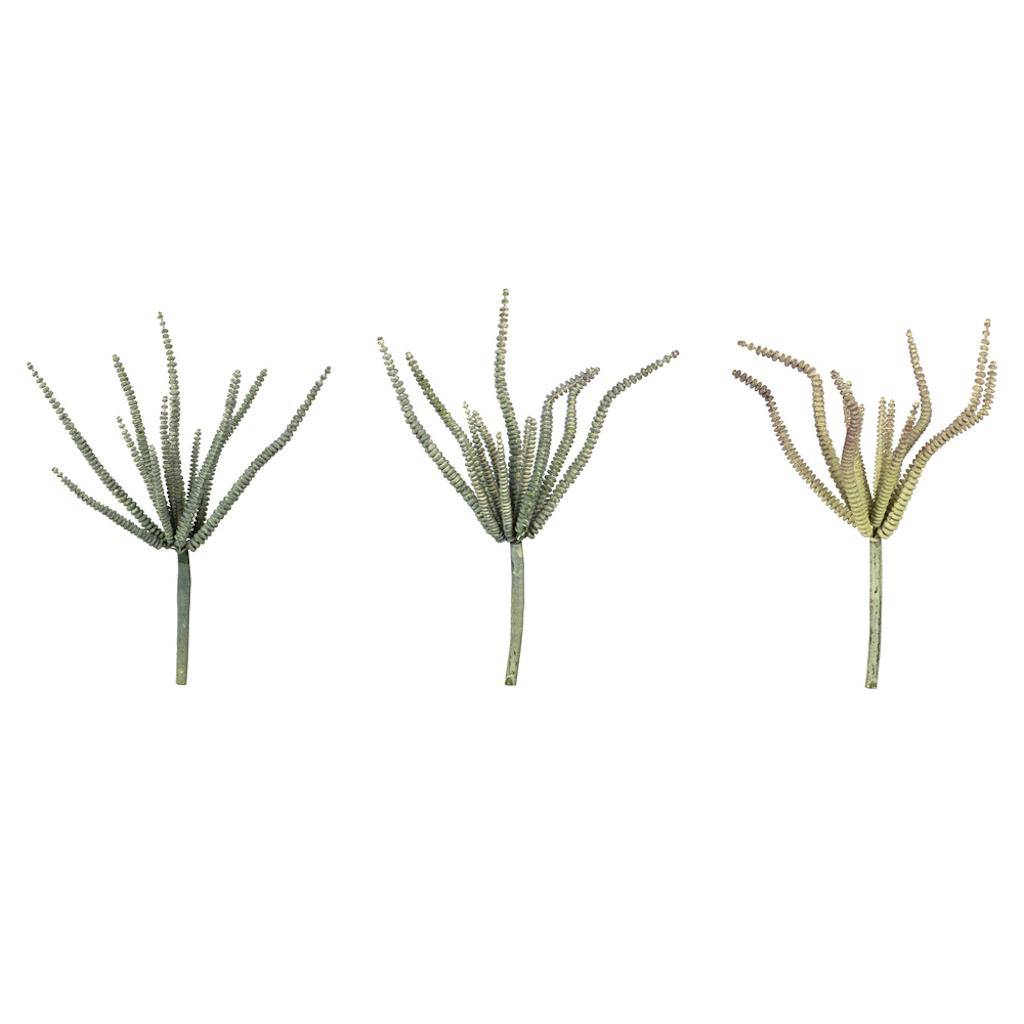 10.5" Artificial Mixed Green Haworthia Spray Assortment (2 Sets of 3) 1