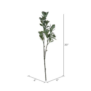 20" Artificial Green / White Aglaia Spray (6 pack) 5