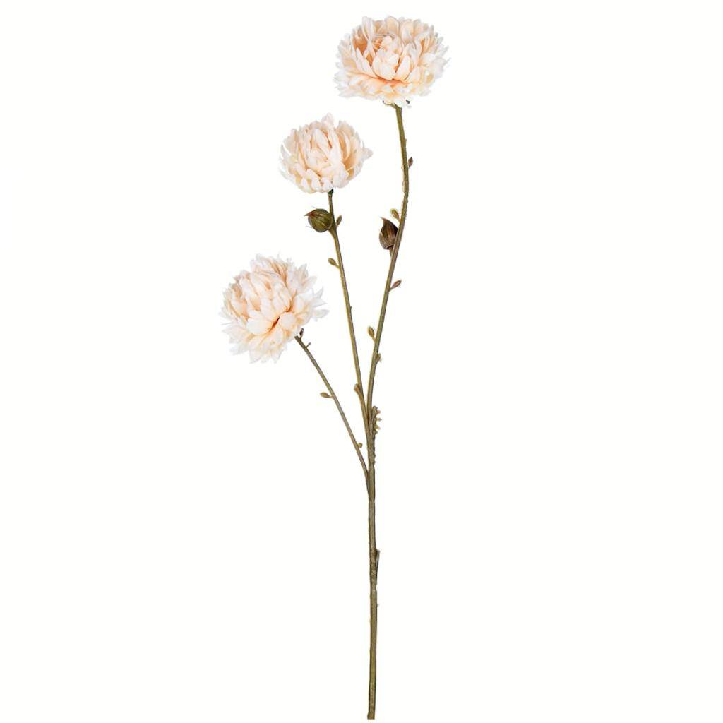 24" Artificial Ivory Mum Spray (4 pack) 1
