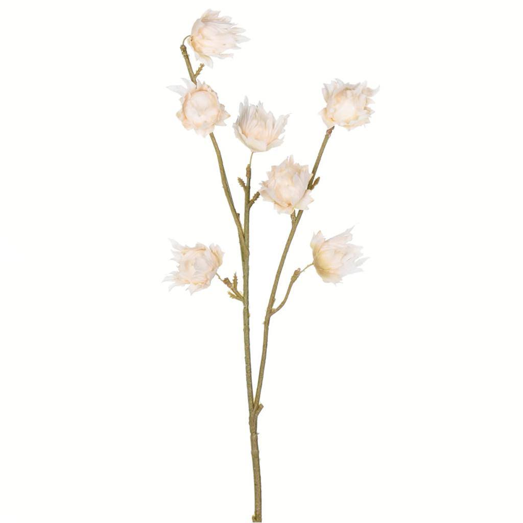 24" Artificial Ivory Hibiscus Spray (3 pack) 1