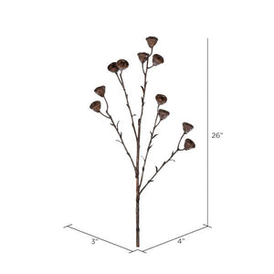 26" Artificial Brown Labill Spray (4 pack) 2