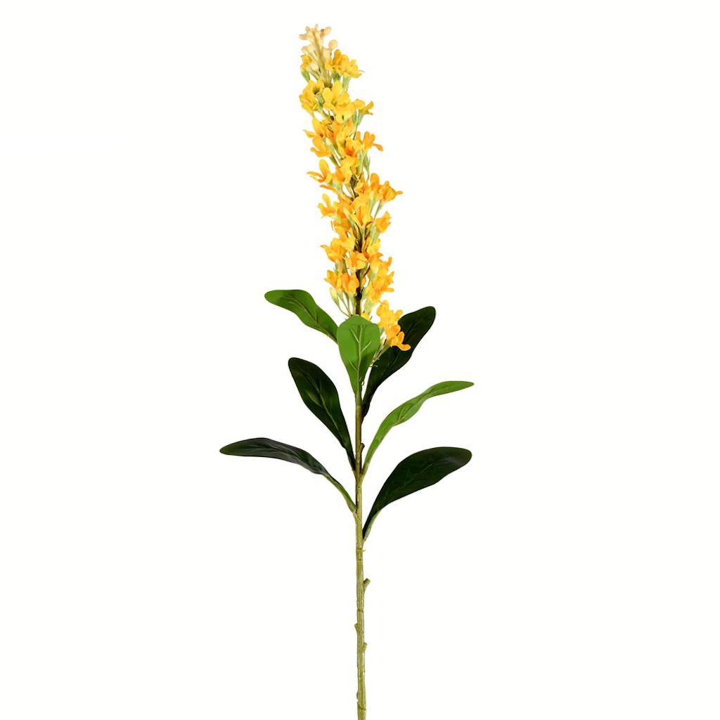 37" Artificial Yellow Hyacinth Stem (3 pack) 1