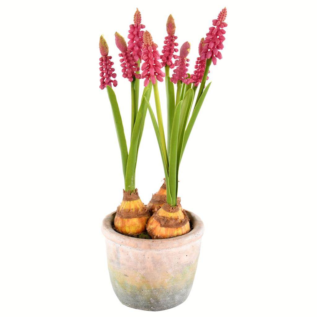 10" Artificial  Mauve Hyacinths in Container (2 pack) 1