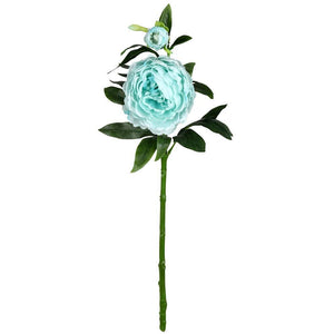 24" Artificial Blue Peony Spray (3 pack) 1