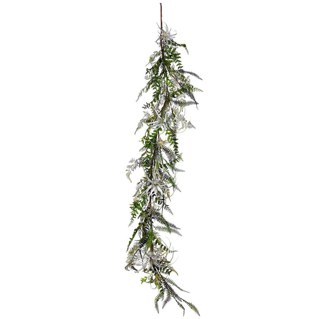 6' Artificial Green Fern Garland 1